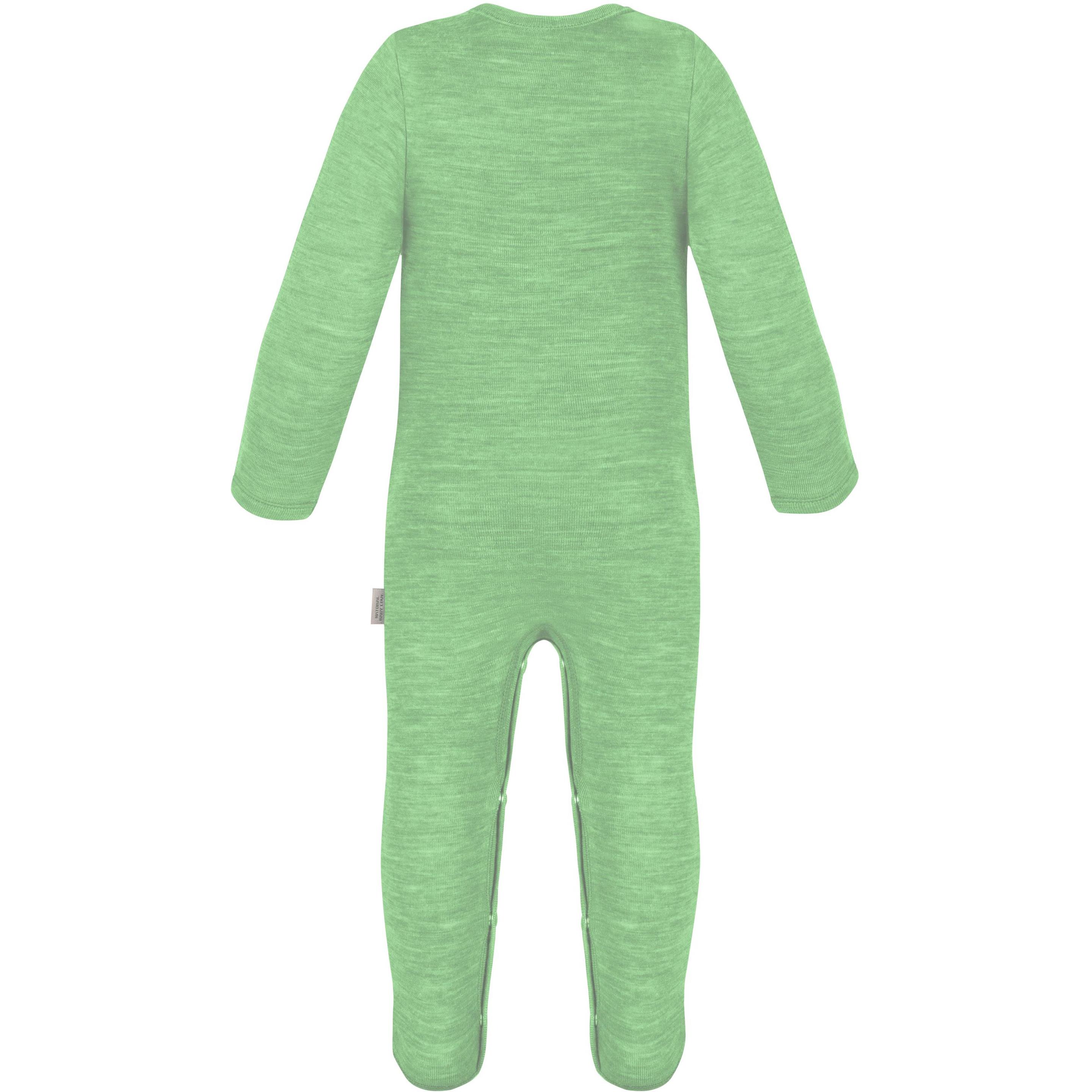 Thumbnail - Normani, Herren, Strampler, Baby Merino Strampler „Levin" - 9409, Grün, (74)