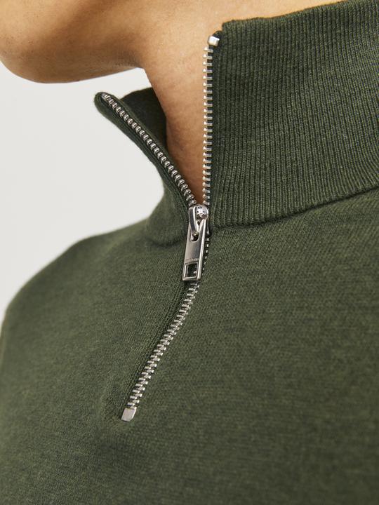 Produktbild Jack & Jones Einfarbig Strickpullover mit Halber Reissverschluss Strickpullover mit Halber Reissverschluss (S)