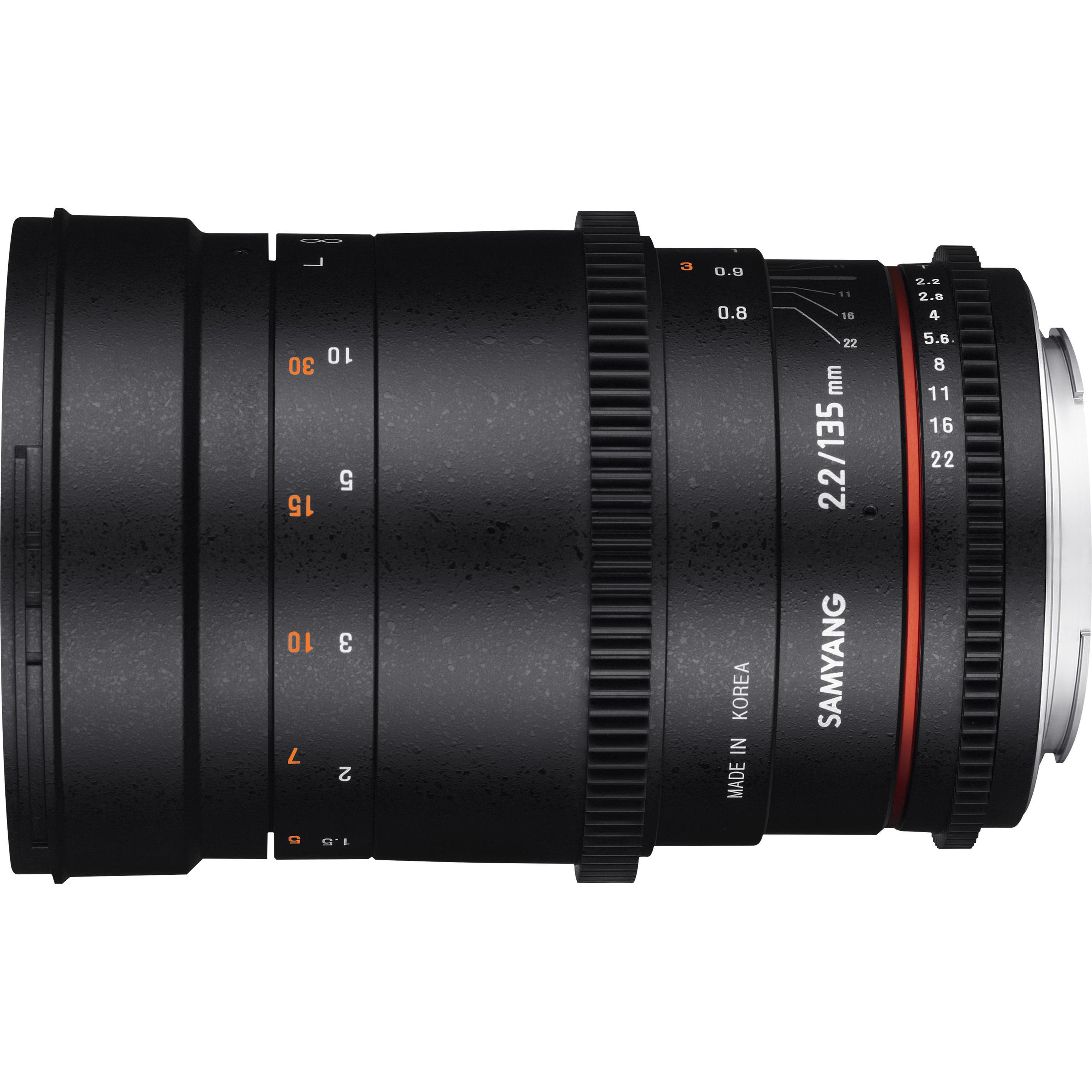 Thumbnail - Samyang 135mm T2.2 VDSLR Canon EF (Canon EF, Vollformat), Objektiv, Schwarz