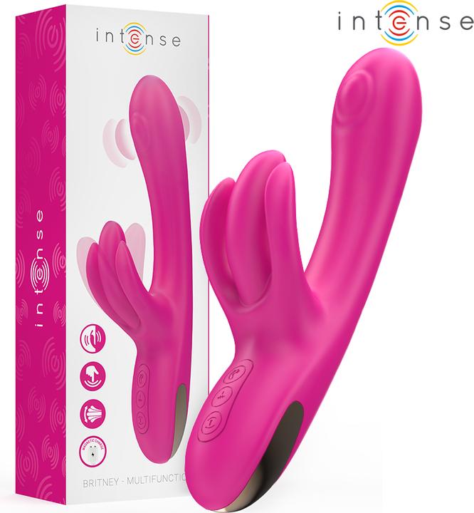 Intense - Britney Multifunktions-Rabbit-Vibrator 23 cm Rosa