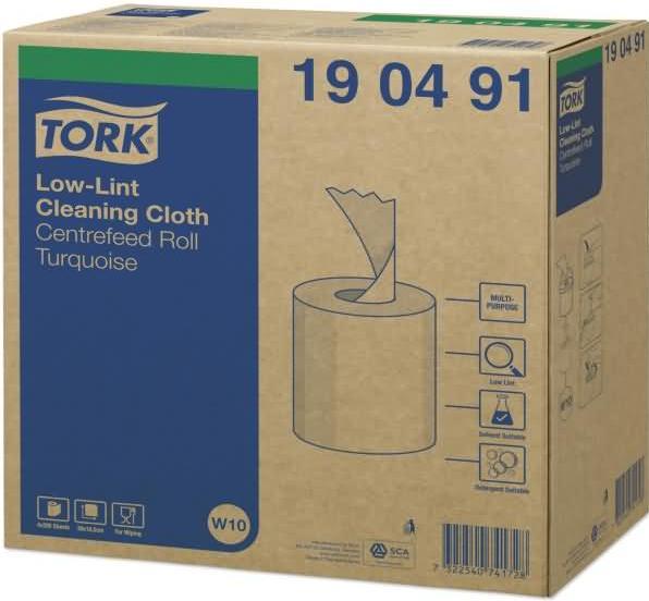 Immagine prodotto Tork Panni per la pulizia a basso contenuto di pelucchi in secchiello W10 a 1 velo 190491 Quantità: 800 (800 pz.)