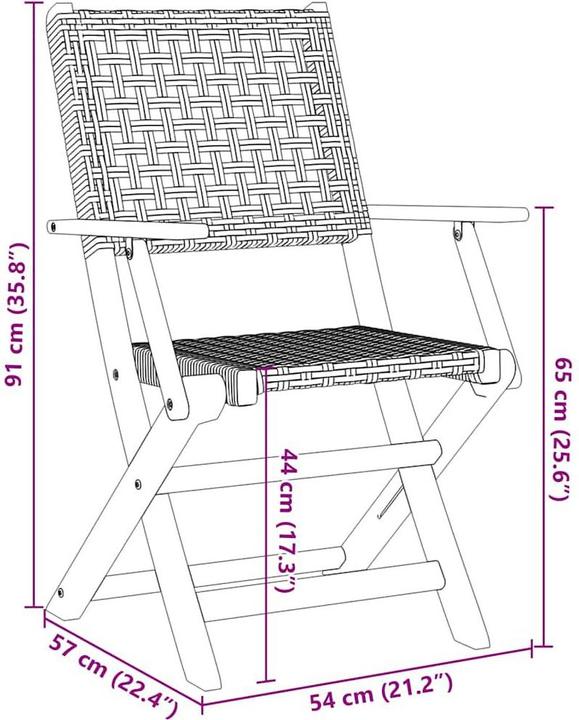 Produktbild vidaXL Gartenstuhl