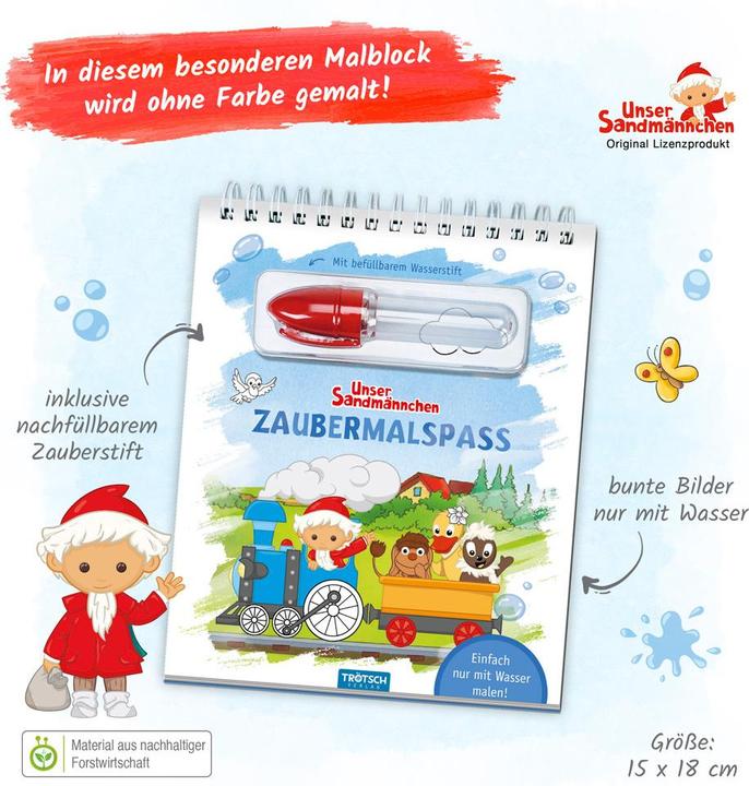 Image du produit Notre petit bonhomme de sable s'amuse à peindre avec un crayon à eau