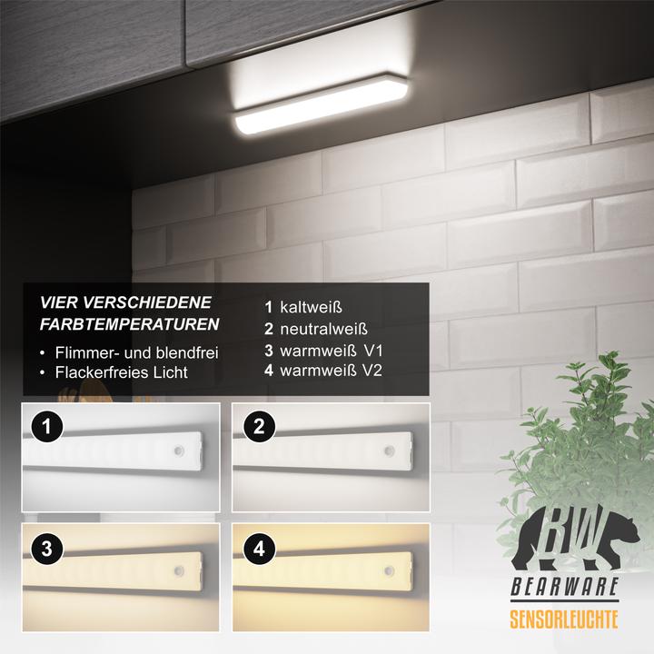 Produktbild Bearware Smarte LED-Leuchte Sensorlicht, Bewegungsmelder, Nachtlicht, Anbringung mit Magnetstreifen, 70 Lumen