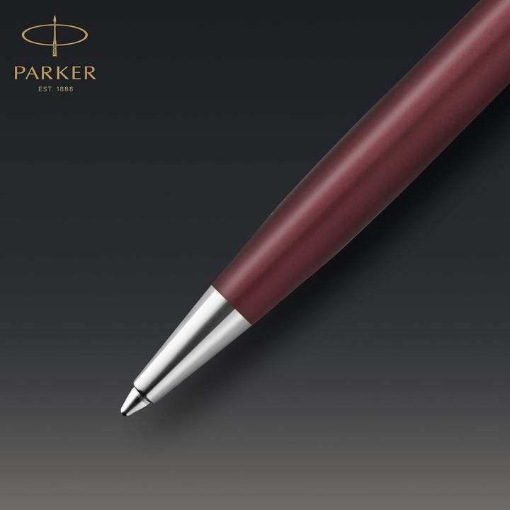 Immagine prodotto Parker Biros Sonnet Premium Metal & C.C. sw M (Acciaio inossidabile, Rosso, 1x)