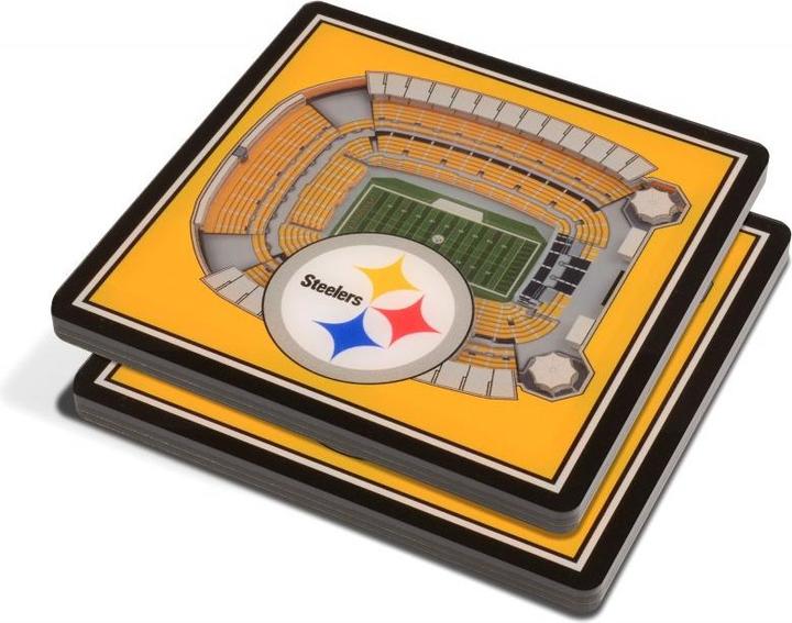 NFL Pittsburgh Steelers 3DStadiumView Untersetzer 2er 10 cm x 10 cm (2 x)