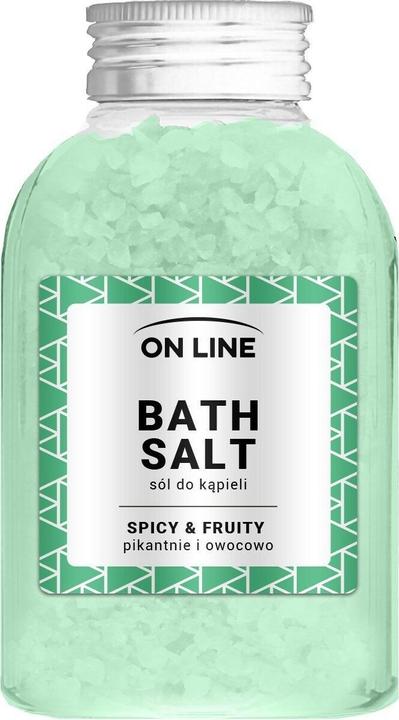 On Line Kruidig Fruitig Groen Badzout 600g (Badzout)