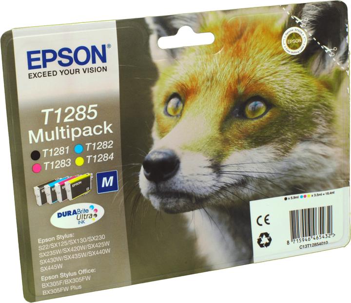 Produktbild Epson T1285 DuraBrite Ultra Multipack (M, BK, C, Y)