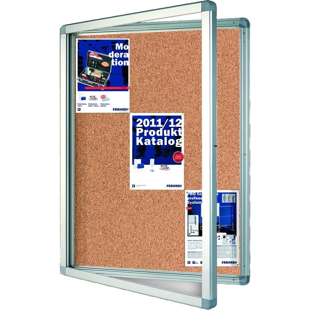Thumbnail - Franken, Informationsschild, Schaukasten SK15KE 99x117.5x4.5cm 15xDIN A4 Kork braun