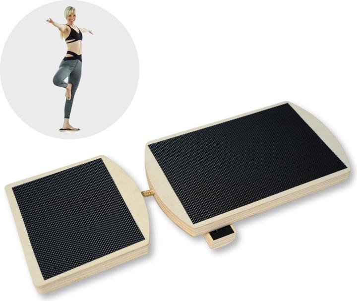 Image du produit Hermex Balance-Brett Gleichgewichts-Brett Knöchel-Trainer Holzbrett Balance Board