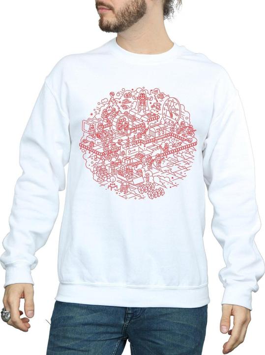 Immagine prodotto Star Wars Christmas Death Star Felpa Uomo (M)