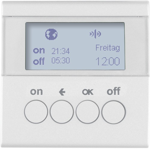 Actual product image Berker GmbH & Co. KG KNX radio time switch polar white glossy 85745289 (85745289)