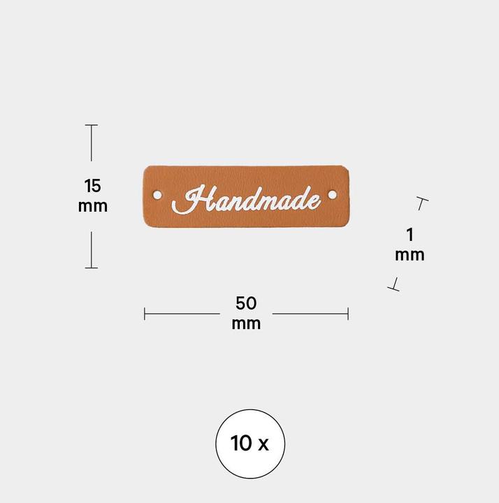 Immagine prodotto I Am Creative Handmade Label, braun/weiss