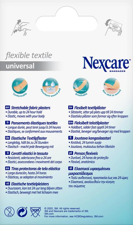 Actual product image Nexcare Pflaster Flexible Textile Universal 3 Grössen assortiert (20 x)