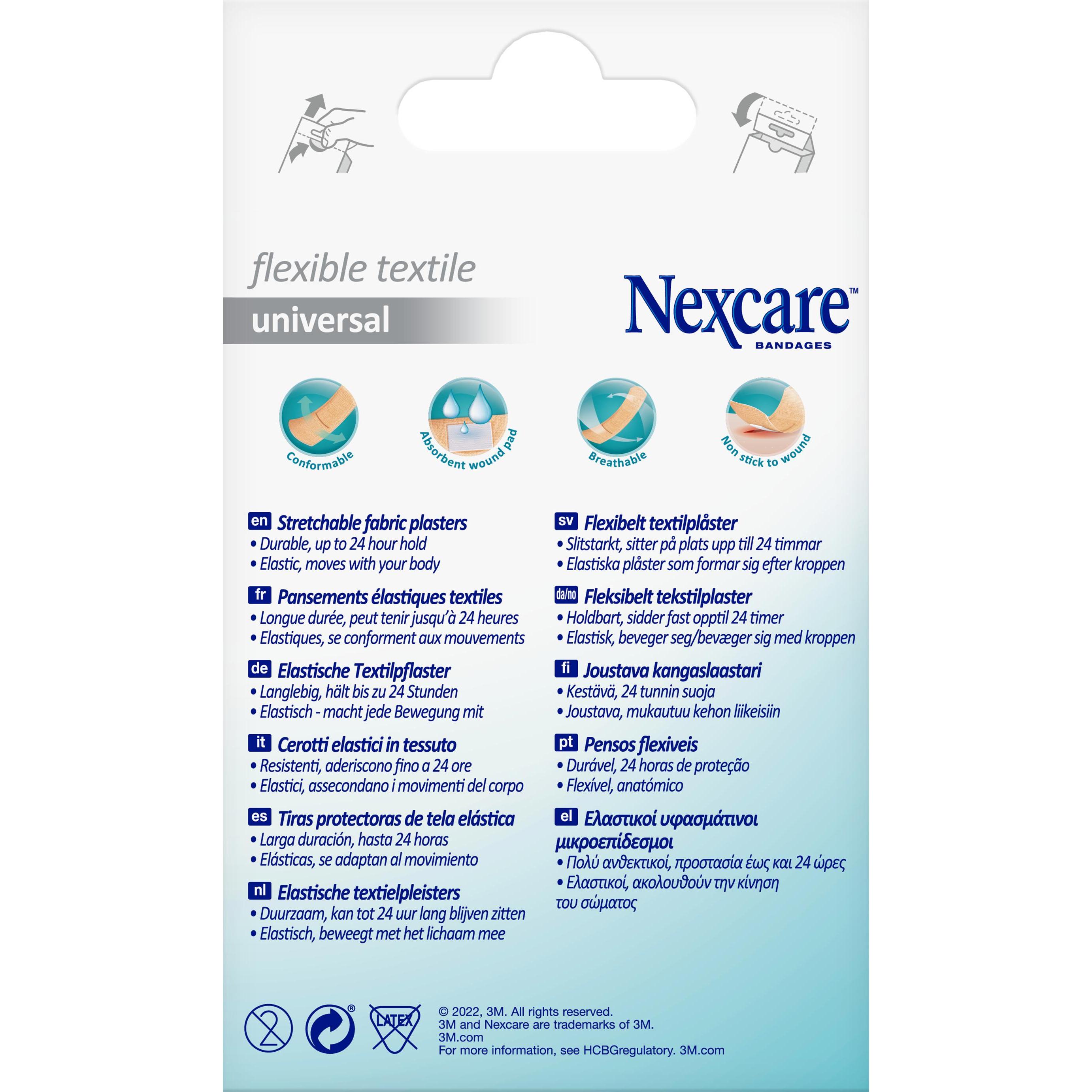 Nexcare, Pflaster, Textile Pflaster (20 x)