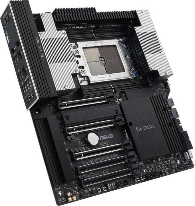 Actual product image ASUS MB PRO WS TRX50-SAGE WIFI (AMD,TRX50,DDR5,CEB) (sTR5, AMD TRX50, E-ATX)