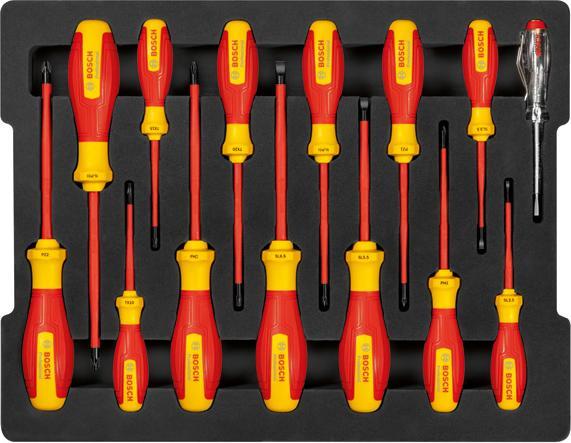 Produktbild Bosch Professional VDE-Schraubendreher-Set (Torx (TX), Pozidriv-Kreuzschlitz (PZ), Schlitzschrauben)