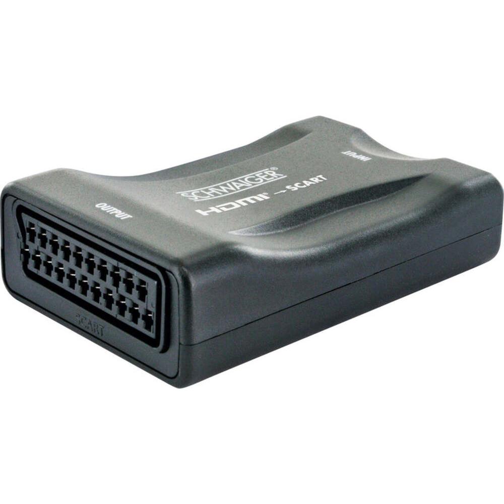 Schwaiger Convertitore di connessione da HDMI a Scart (Digitale -> Analogico), Convertitore video