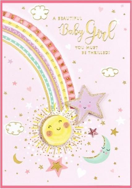 Image du produit Simon Elvin - Carte de voeux A BEAUTIFUL BABY GIRL ISABAL GARDEN (6 pcs)