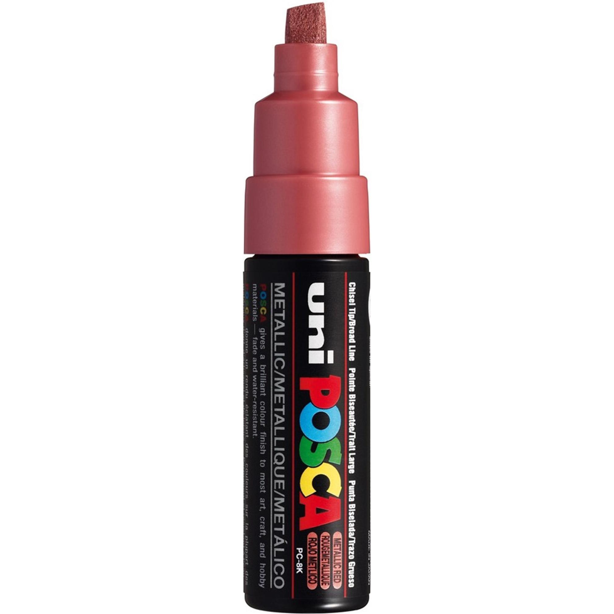 Thumbnail - Posca, Marker, Marker PC-8K Keilspitze (Rot, 8 mm, 1 x)