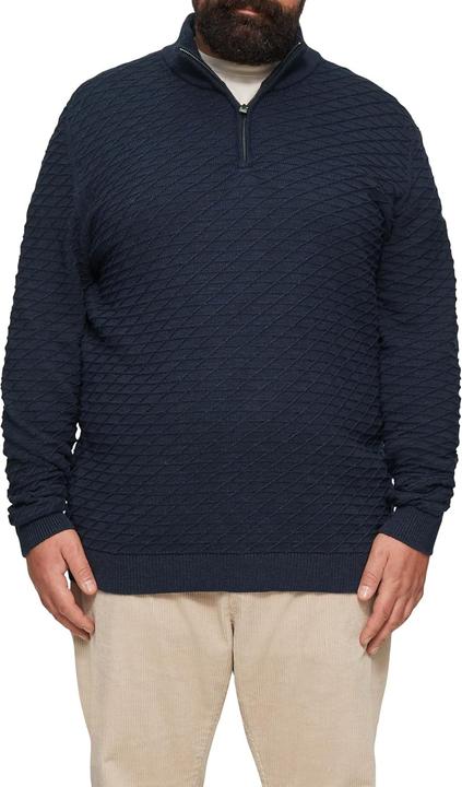 Image du produit s.Oliver Strickpullover Strukturierter Pullover mit Half-Zip (XXL)