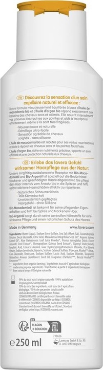 Immagine prodotto Lavera Shampoo Riparazione e Cura Profonda Capelli Secchi Fl 250 ml (250 ml, Shampoo liquido)