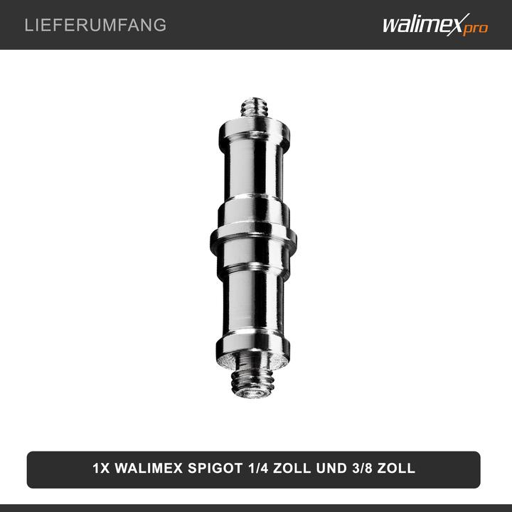 Produktbild Walimex Spigot 3/8 Zoll - 1/4 Zoll (Stativadapter)