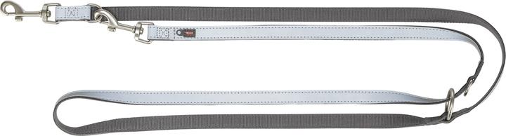 Productafbeelding Trixie Premium Reflect adjustable lead, XS–S: 2.00 m/15 mm,graphite (XS, Hond)