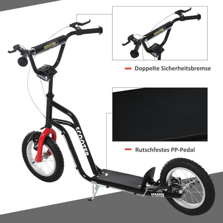 Actual product image Homcom Children's scooter with height-adjustable handlebars