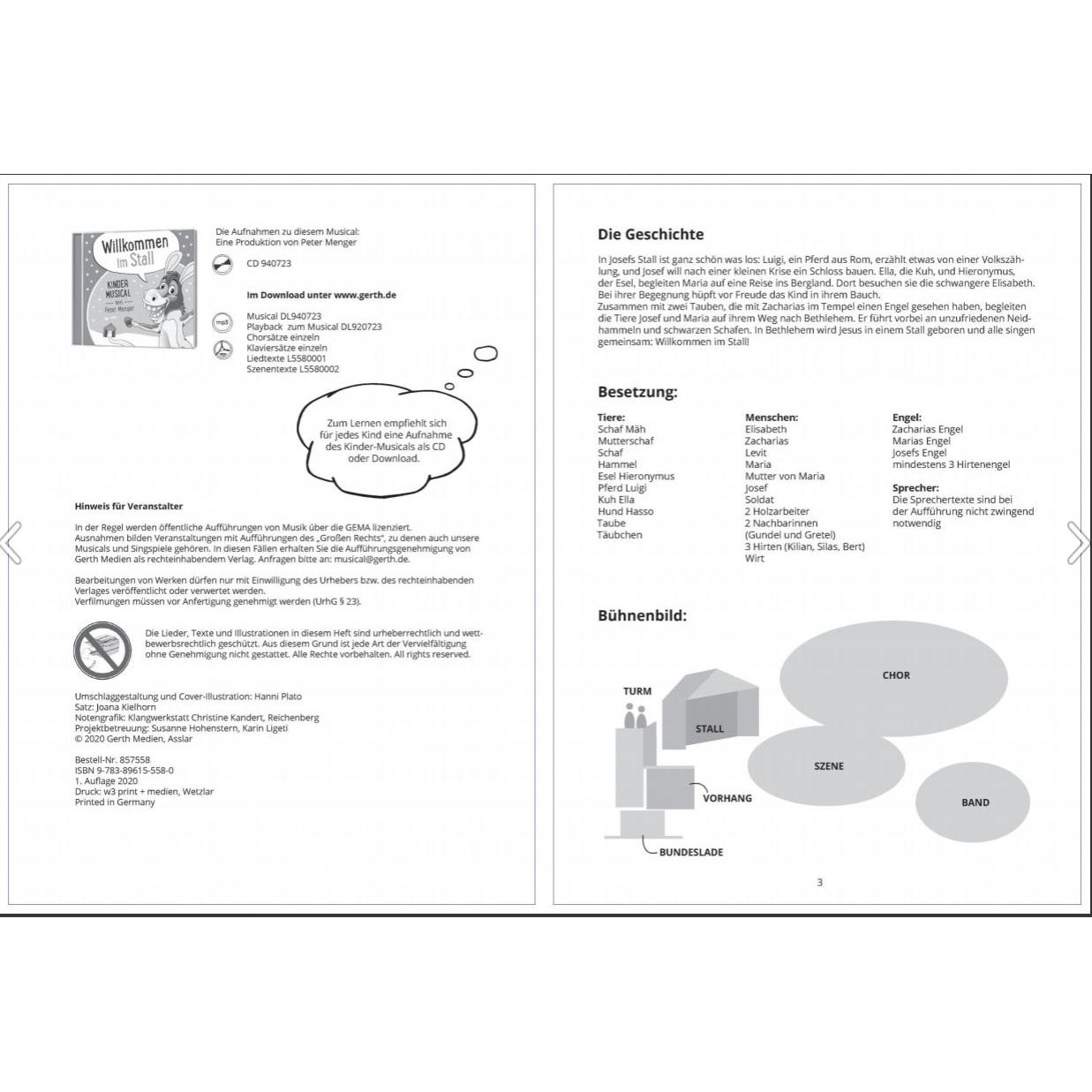 Thumbnail - Willkommen im Stall - Liederheft, Sachbücher von Peter Menger