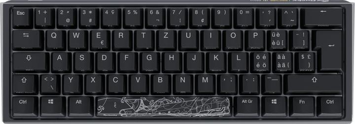 Actual product image Ducky One 3 Classic Black/White Mini Gaming Keyboard, RGB LED - MX-Red (US) (US, Cable)