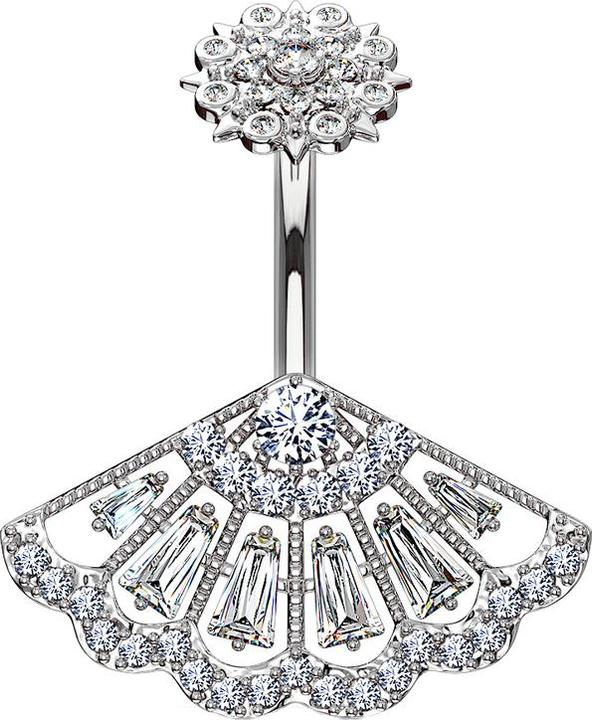 Immagine prodotto Star Piercing Banana filo femmina argento vintage (Ottone, Acciaio chirurgico 316L)