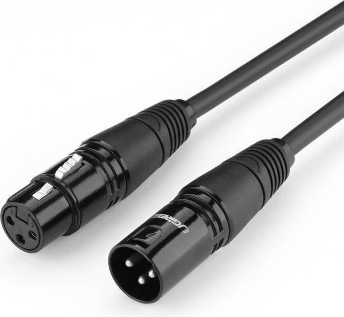 Produktbild Ugreen AV130 XLR female to XLR male cable - 10m (black) (10 m, XLR)
