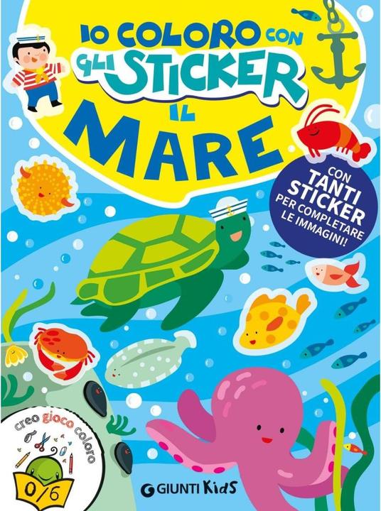Io Coloro Con Gli Stickers. Il Mare