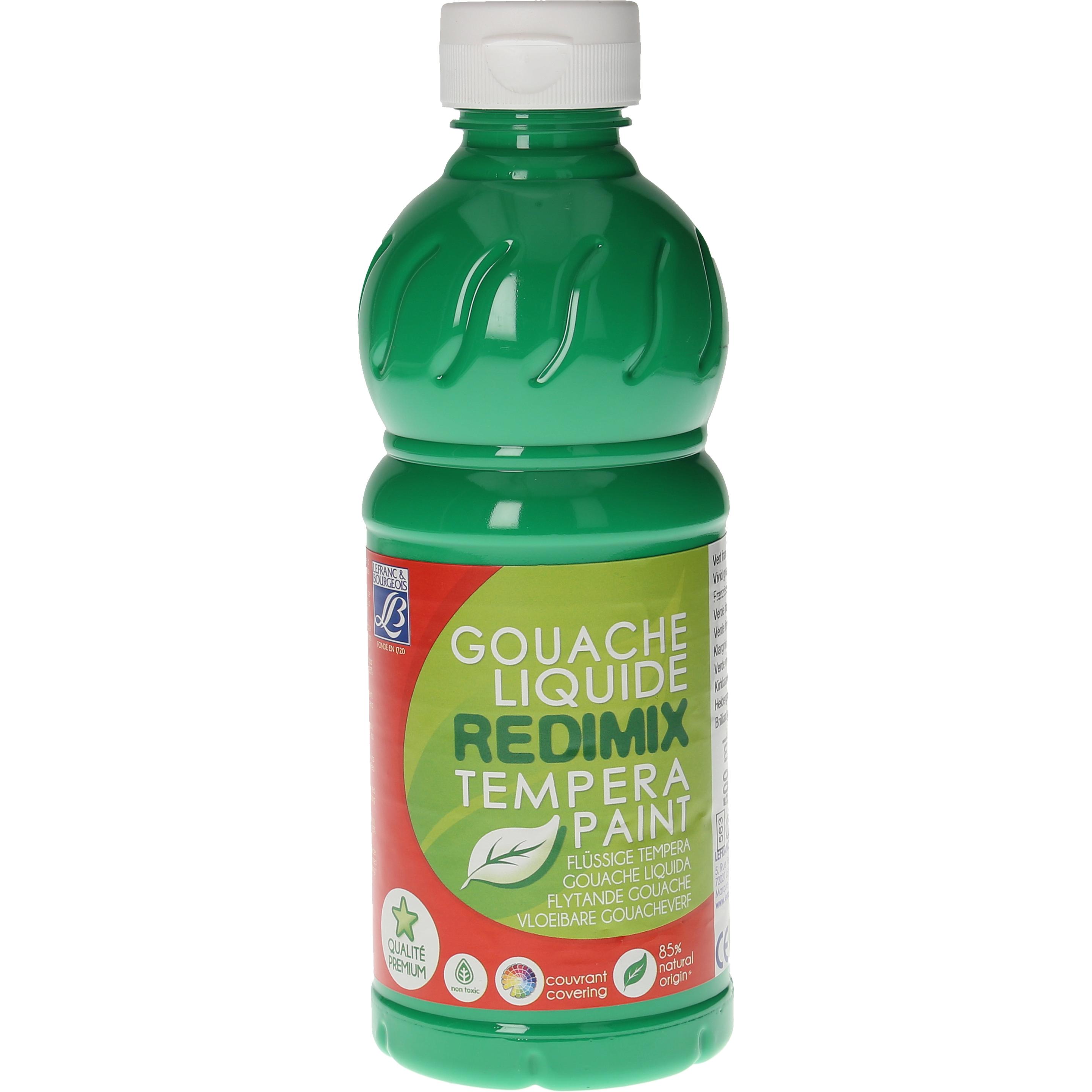 Lefranc & Bourgeois, Künstlerfarbe + Bastelfarbe, C&C Gouache Redimix (Leuchtendgrün, 500 ml)