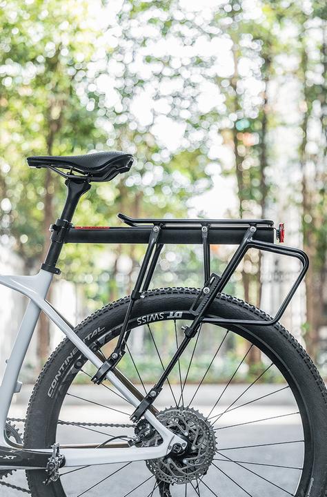 Actual product image Rockbros 33210004001 bicycle rack with shelf - black