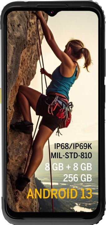 Actual product image Bea-Fon AGM MOBILE H6 Rugged smartphones (256 GB, Black, 6.56", Hybrid Dual SIM, 50 Mpx, 4G)