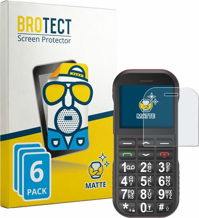 Produktbild BROTECT Entspiegelungsfolie für Ufferson Seniorenhandy Displayschutz Displayschutzfolie Folie Matt