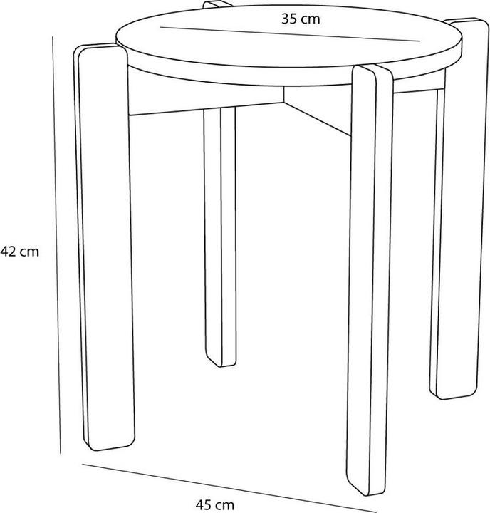 Image du produit Hübsch Always Hocker Petrol