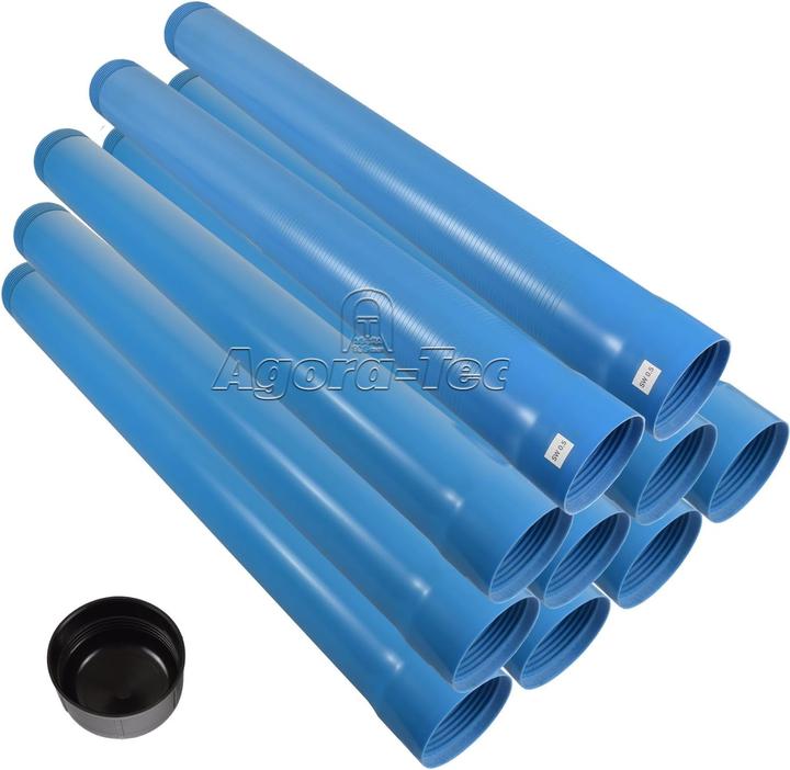 Produktbild Agora-Tec 4-Zoll DN100 Brunnenrohr (Schlitzweite 0.5mm)