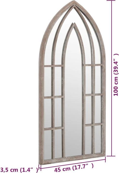 Immagine prodotto vidaXL Gartenspiegel (100 x 45 cm)