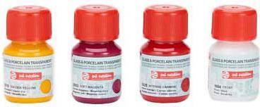 Royal Talens Glass & Porcelain Transparent set Pink Frost | 4 x 30 ml (120 ml)