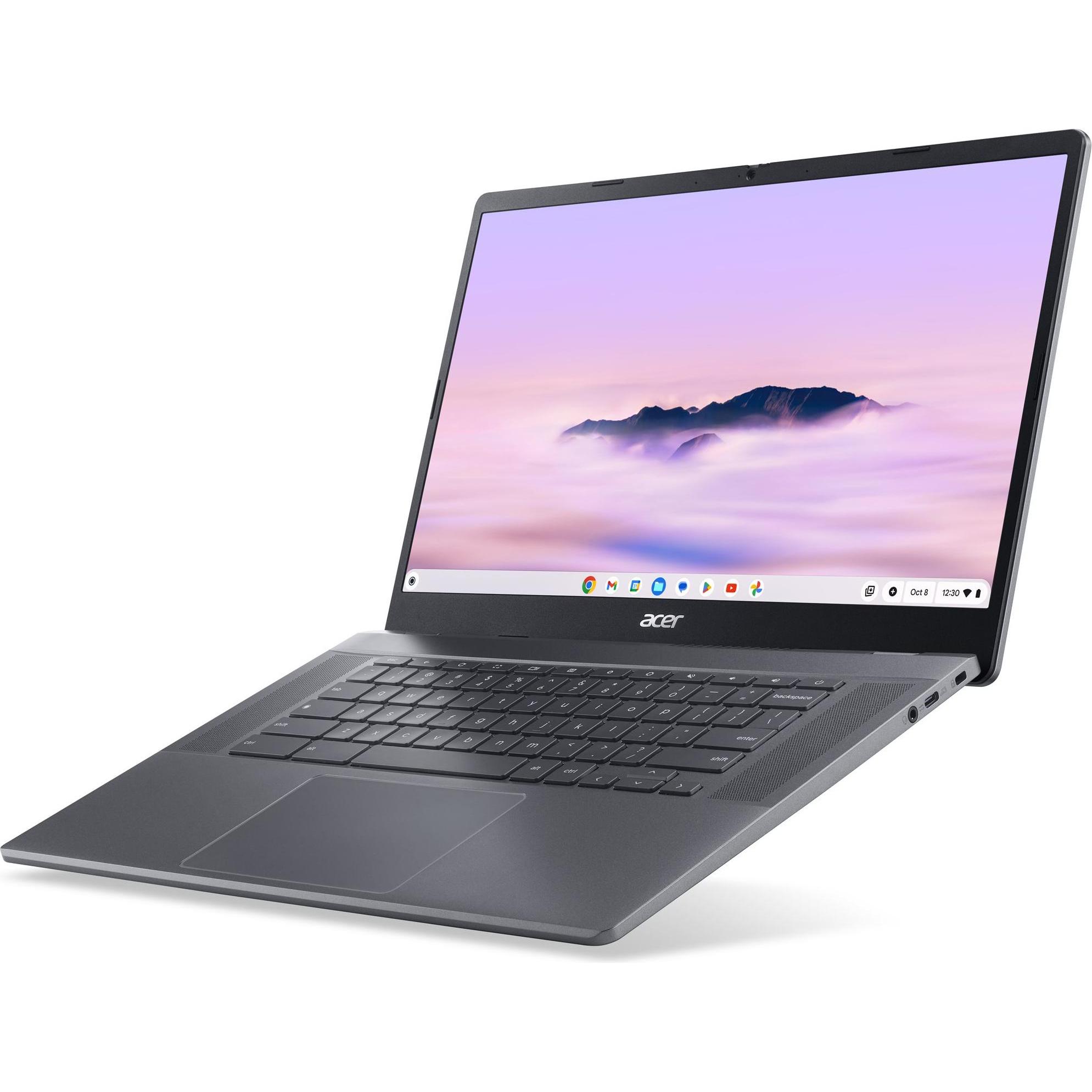 Acer Chromebook Plus 515 (15.60", Intel Core i5-1235U, 8 GB, 128 GB, DE), Notebook, Grau