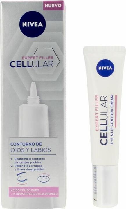 Produktbild NIVEA Cellular Filler Contorno Ojos y Rellenador Labios 15ml (Augenpflege Gel, 15 ml, Tag)