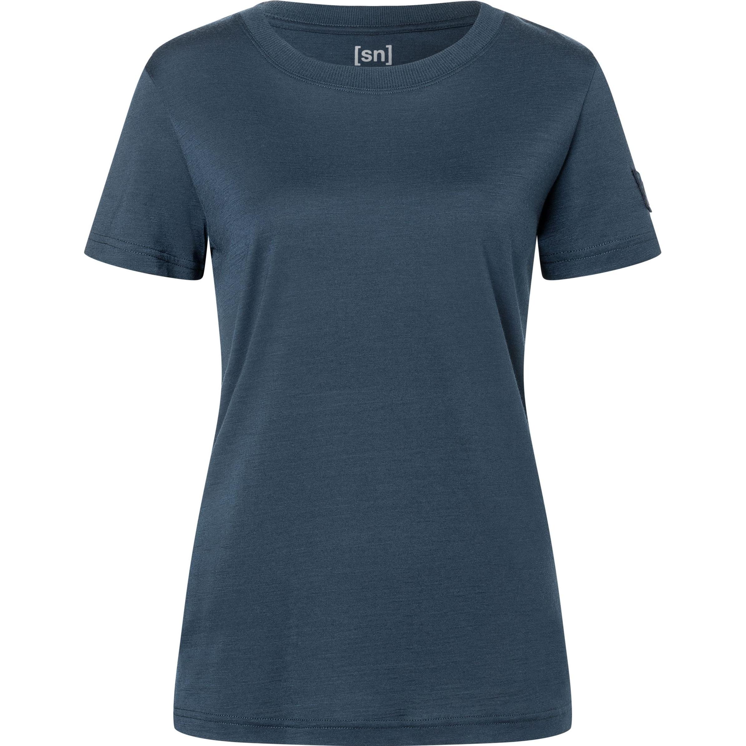 Super Natural, Damen, Funktionsshirt, Casual Rib Bio J (XS), Blau, XS