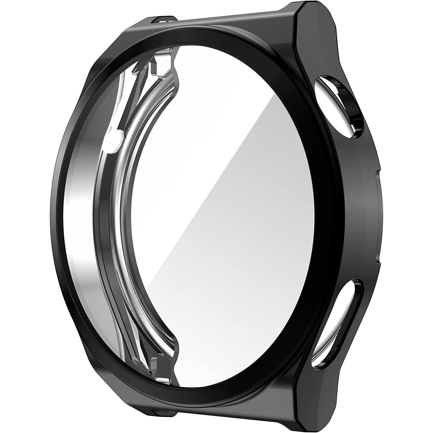 Strap-it TPU-Hülle (Silikon), Uhrenarmband, Schwarz