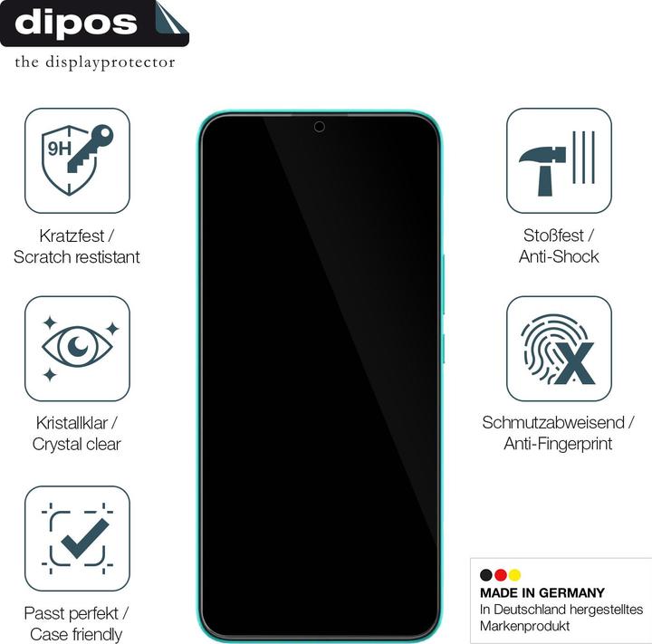 Produktbild Dipos Anti-Shock Displayschutz 9H (1 Stück, Wiko T10)