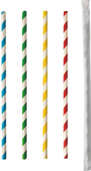 Produktbild Papstar Trinkhalme Stripes (100 x)