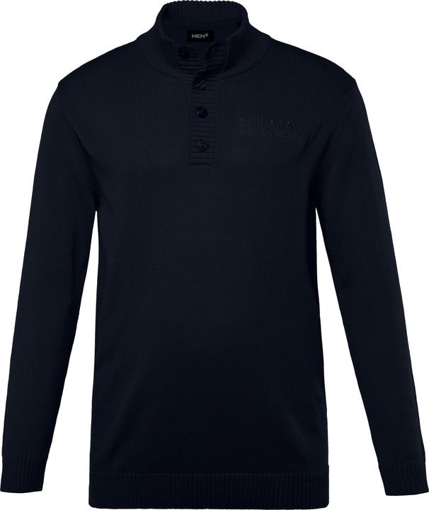 Produktbild Men+ Troyer, Zippkragen, Knopfleiste, Stick (6XL)