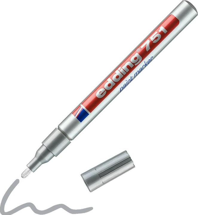 Image du produit Edding 751 Noir Noir (Noir, 2 mm, 1 x)